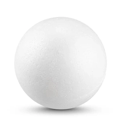 Image of Netuno Pack of 10 Styrofoam Balls Polystyrene White 8 cm Diameter for Crafts Hobby Art School Decoration Christmas Baubles