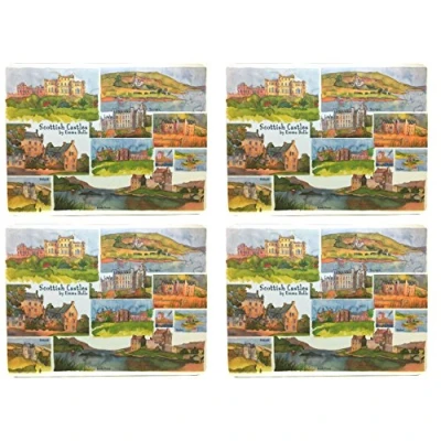 Image of Emma Ball &quot;Scottish Castles Placemats Set of 4