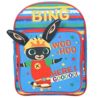 Image of Bing Boys Deluxe Kids school Backpack with 3D Bunny Ears Nursery Bag