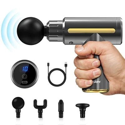 Image of Sejoy Massage Gun Deep Tissue 10 Speed USB Charging,Portable Handheld Massager,Percussion Massager,Muscle Massager Gun,Ultra Small &amp; Quiet Muscle Gun,Pain Relief Muscle,for Home Gym Outdoors
