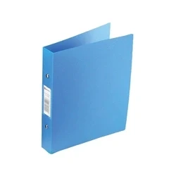 Image of Rexel Budget Ring Binder Polypropylene 2 O A4 25mm Rings Blue (Pack 10)