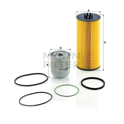 Image of 5411800109, 5411840525, A5411800109, A5411840525 Oil Filter MANN SP 2041 2 x with seal Insert