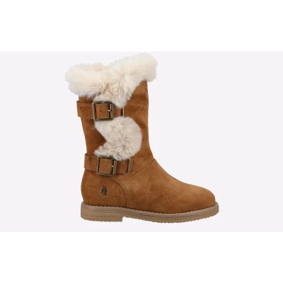 Image of Hush Puppies Women&#039;s Mini Megan Fashion Boot, Tan, 13 UK