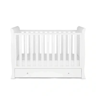 Image of Ickle Bubba Snowdon 4 in 1 Mini Cot Bed and Fibre Mattress (White)