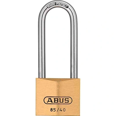 Image of Brass padlock, clear bracket approx. 40 mm, diameter: 6 mm 100 x 50 cm