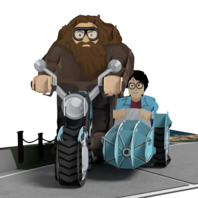 Image of Cardology Harry Potter Hagrid Birthday Pop Up Card merchandise, 3D Cards and Gifts Officially Licensed
