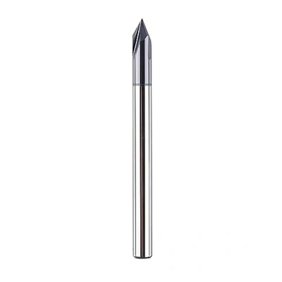 Image of SpeTool Chamfer Router Bit CNC V Bits 4mm Shank Groove 60 Degree 3 Flutes End Mill with TiAlN Coating Professional Solid Tungsten Carbide Engraving for Carving Chamfering