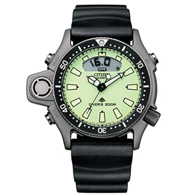 Image of Citizen Men Analogue Digital Quartz Watch with Rubber Strap JP2007 17W