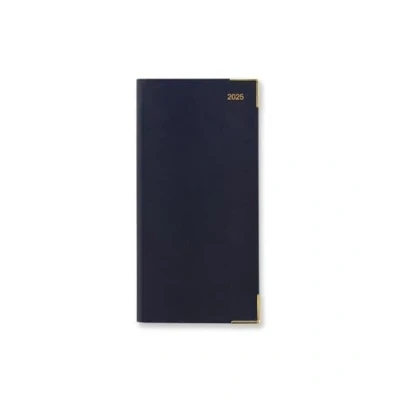 Image of Letts of London Classic Slim portrait week to view with appointments 2025 diary dark blue