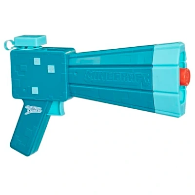 Image of Nerf Super Soaker Minecraft Glow Squid Water Blaster, Dungeons Mob Design, Outdoor Toy, Games For Kids