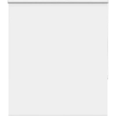 Image of vidaXL Roller Blind Blackout White 140x130 cm Fabric Width 136.6 Polyester