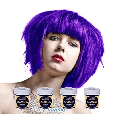 Image of La Riche Directions 4 Pack Of Semi Permanent Hair Dye / Colour (4 x 88ml) Neon Blue