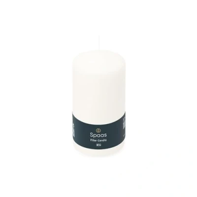 Image of Spaas Unscented Pillar Candle 80/150 mm, 70 Hours, White