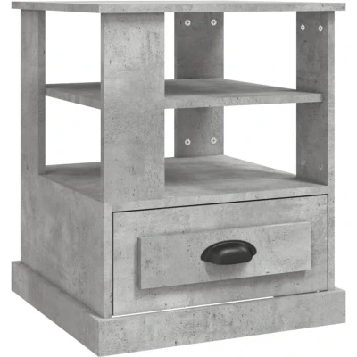 Image of vidaXL Side Table Concrete Grey 50x50x60 cm Engineered Wood