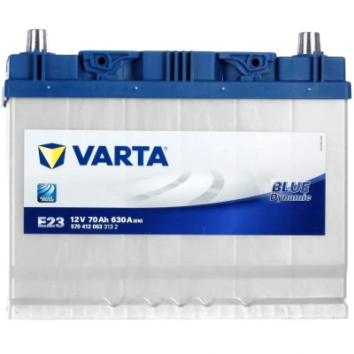Image of 1018440200, 1105882400 Starter battery VARTA BLUE dynamic E23 5704120633132 12V 70Ah 630A B01 Lead acid TOYOTA: Land Cruiser Prado 120