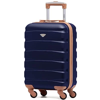 Image of Flight Knight Lightweight 4 Wheel ABS Hard Case Suitcases Cabin Carry On Hand Luggage Approved for Over 100 Airlines Including easyJet, British Airways, RyanAir, Virgin Atlantic, Emirates &amp; Many More