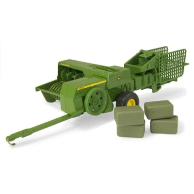 Image of John Deere 45220 (348 Square Baler And 4 Bales (1:16 Scale), Green, S