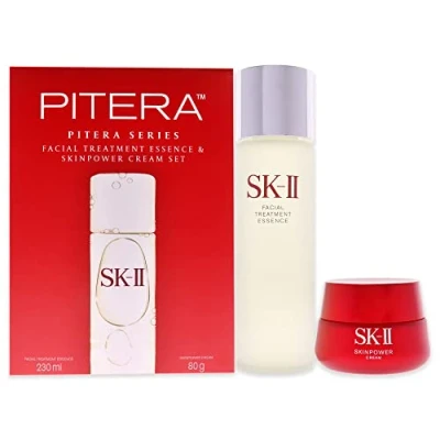 Image of SK II Facial Treatment Essence And Skinpower Cream Set for Unisex 2 Pc 7.77oz Treatment, 2.82oz