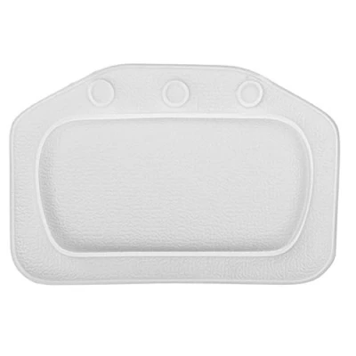 Image of Showerdrape Comfy Padded Cushioned White Bath Pillow