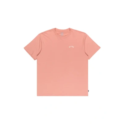 Image of Billabong T Shirt Arch Crew SS Men&#039;s Pink S