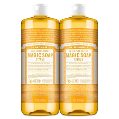 Image of Dr. Bronner&#039;s Pure Castile Liquid Soap Value Pack Citrus 32oz. (2 Pack)