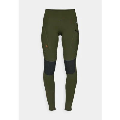 Image of Fjallraven 87143 662 Abisko Trekking Tights HD W/Abisko W Pants Women&#039;s Deep Forest Size L