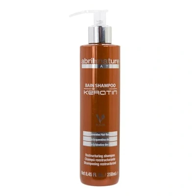 Image of abril et nature Professional Hairdressing Shampoo Keratin Repairs and Restructures For Dull Natural Hair Ultra Fast Action Strengthening Treatment with 250 ml