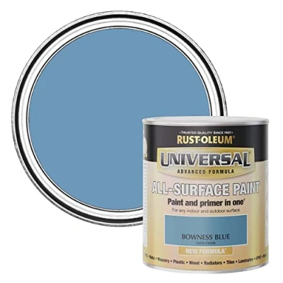 Image of Rust Oleum Universal Paint Satin Bowness Blue 750ml