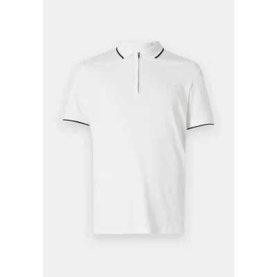 Image of Selected Homme Slhfave ZIP SS Polo shirt, Men&#039;s, Size: Small, Cloud dancer