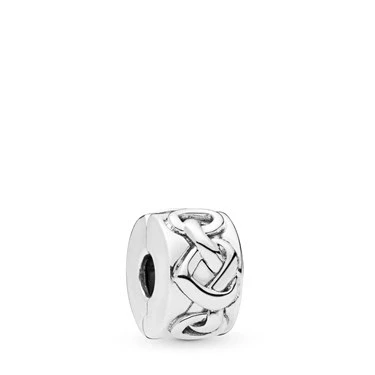 Image of Pandora Knotted Hearts Clip Charm 798035