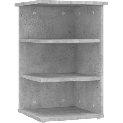 Image of vidaXL Side Cabinet Concrete Grey 35x35x55 cm Engineered Wood