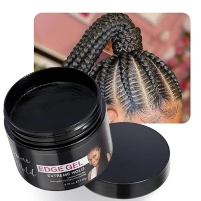 Image of Hold Braiding Gel for Twists, Locs, Cornrows, Anti Frizz Moisturizer Styling Gel, Taming Hair Primer, Strengthens and Reduces Flyaways, High Shine, No Flake, Easy Edge Control Long Lasting