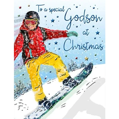 Image of Christmas Card Godson 8 x 6 inches Regal Publishing