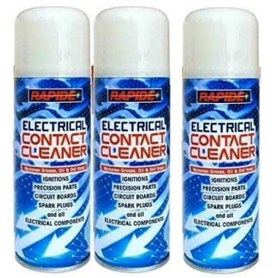 Image of Optimal Products ELECTRICAL CONTACT CLEANER FAST WORKING SWITCH CIRCUIT TERMINAL BOARD SPRAY CAN UK (3)