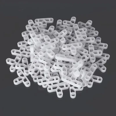 Image of Tile Spacers 100 Pcs10mm Paving Slabs Leveling System T Shaped Plastic Patio Spacers,for Floor Wall Tiler Decking Tiles Garden Brick