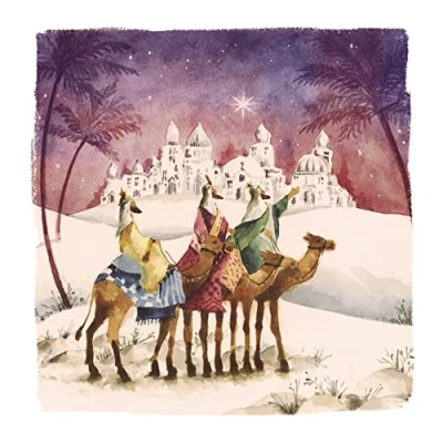 Image of The Almanac Gallery Pack of 8 Charity Christmas Cards &#039;Follow Yonder Star&#039; 1 Design