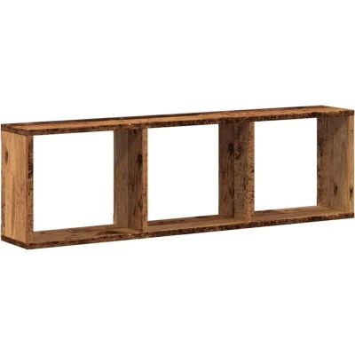 Image of vidaXL Wall Cabinet 100x16x30 cm Old Wood Engineered