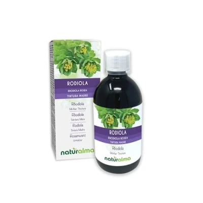 Image of Rhodiola (Rhodiola rosea or Sedum roseum) Roots Alcohol Free Mother Tincture Naturalma Liquid Extract Drops 500 ml Food Supplement Vegan