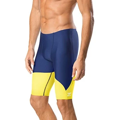 Image of Speedo Men&#039;s Standard Swimsuit Jammer Endurance+ Splice Team Colors
