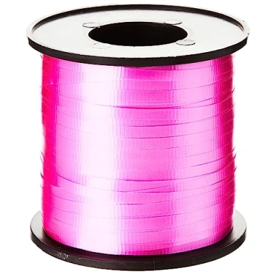 Image of Magenta Curling Ribbon (457 Meters) 1 Count Vibrant &amp; Ribbon, Ideal for Gift Wrapping, Decor Crafting