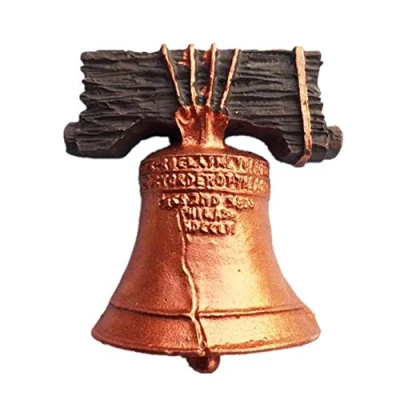 Image of Liberty Bell Philadelphia Pennsylvania America USA Fridge Magnet 3D Resin Handmade Craft Tourist Travel City Souvenir Collection Letter Refrigerator Sticker