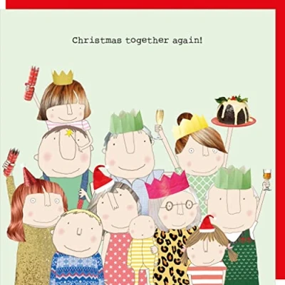 Image of Rosie Made A Thing Christmas Together Again Card Humour Greeting Cards XGF67