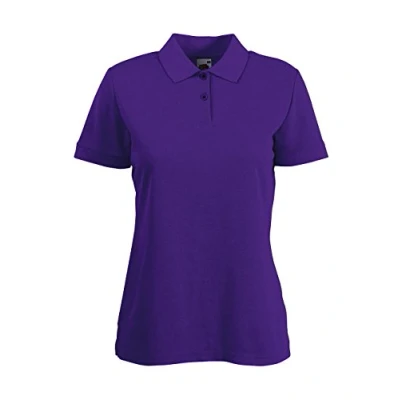 Image of Fruit of the Loom SS092M, Polo Woman, Purple, XS