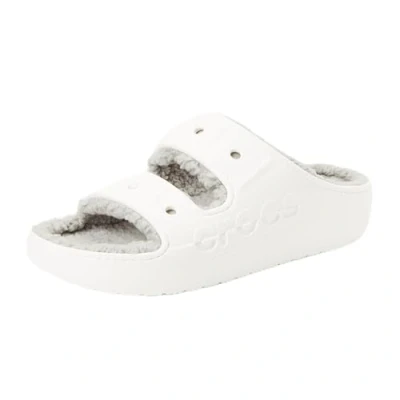 Image of Crocs Unisex Baya Cozzzy Sandal, White, 7 UK