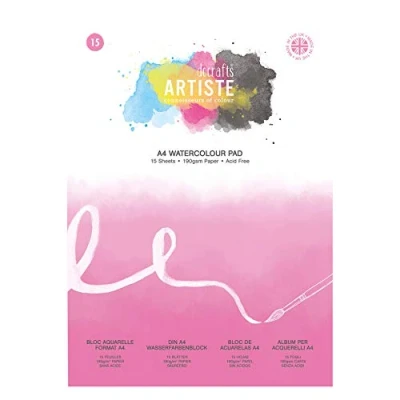 Image of Artiste A4 Watercolour Pad 190gsm 15 Sheets