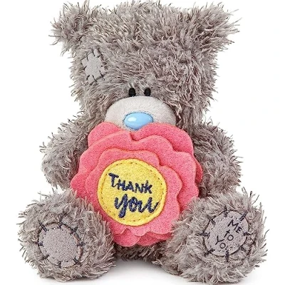 Image of Me To You Bear 4&quot; Thank Flower, Gray