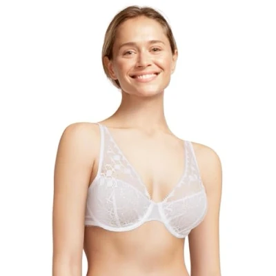 Image of Chantelle Women&#039;s, DAY TO NIGHT, Plunge Spacer Bra, Women&#039;s lingerie, Weiss, 36B