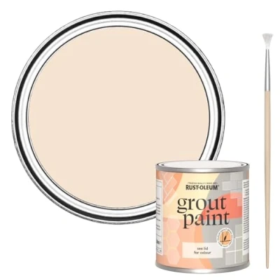 Image of Rust Oleum Pink Ultra Durable Grout Paint Melrose 250ml