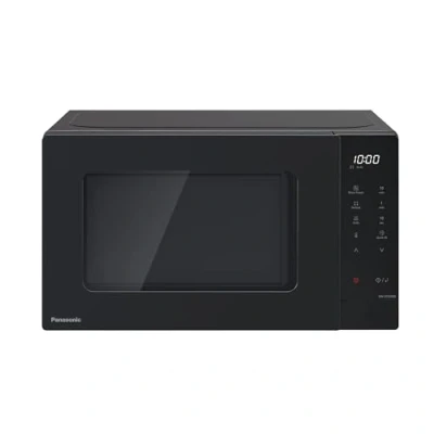 Image of Panasonic NN ST22QBBPQ 20L Solo Microwave Oven with Glass Tray, 800W, Auto Defrost, 8 Programmes, LED Display, 5 Power Settings, Digital Timer, Black