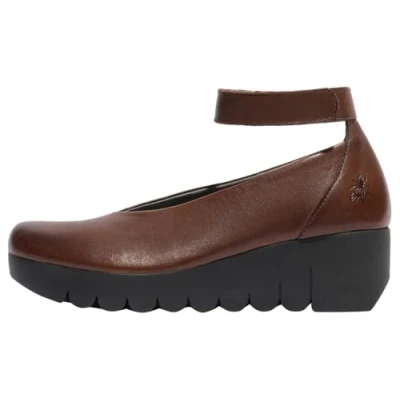 Image of VILY161FLY Burn Leather Women&#039;s Heels Shoes